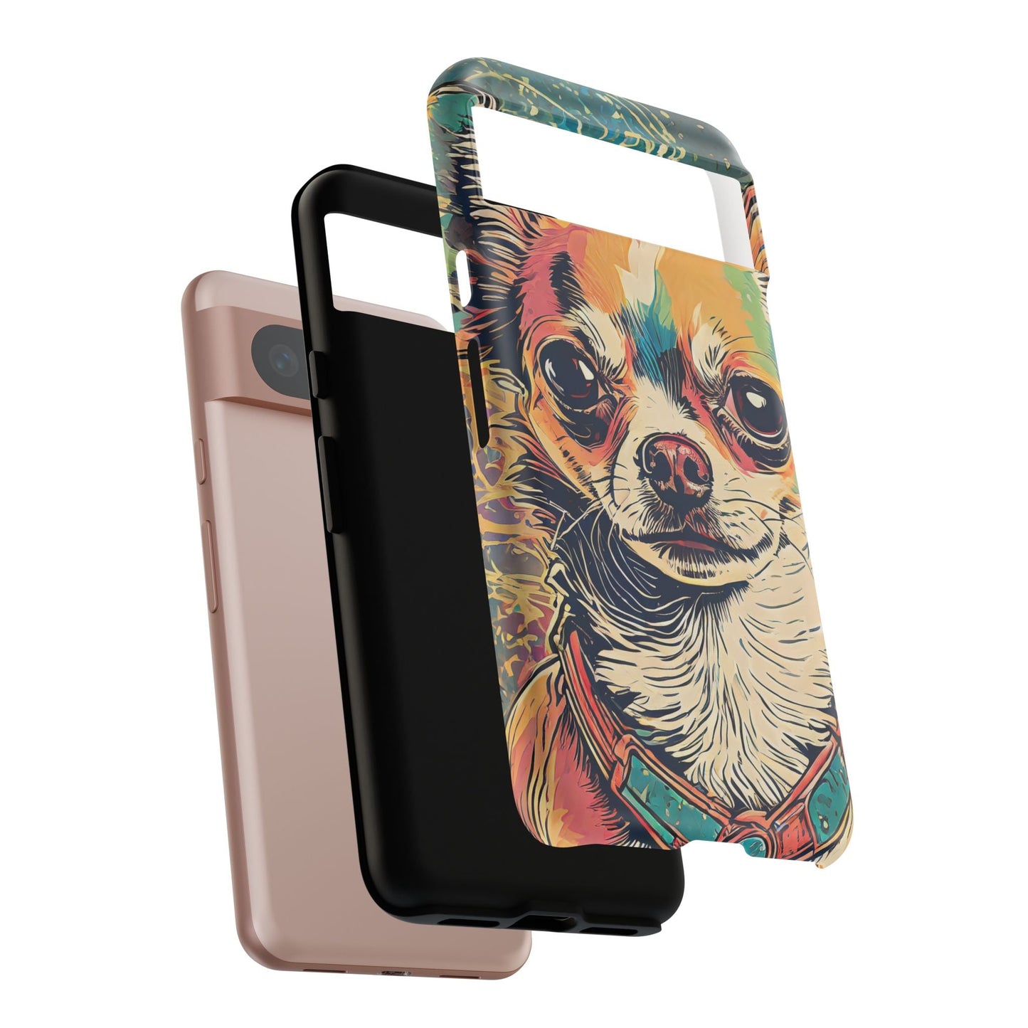 Abstract Chihuahua Tough Phone Cases