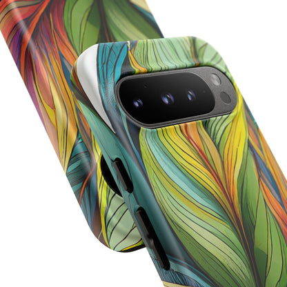 Vibrant Tropical Leaf Tough Phone Case