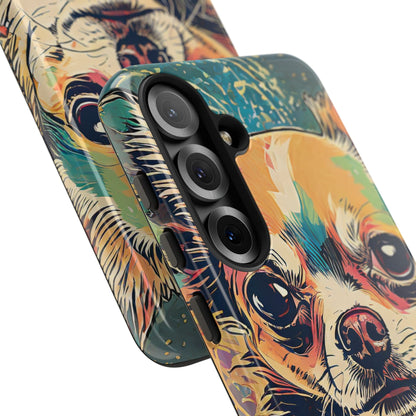 Abstract Chihuahua Tough Phone Cases