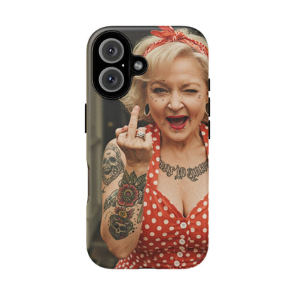 Rebellious Tattooed Betty White Tough Phone Case