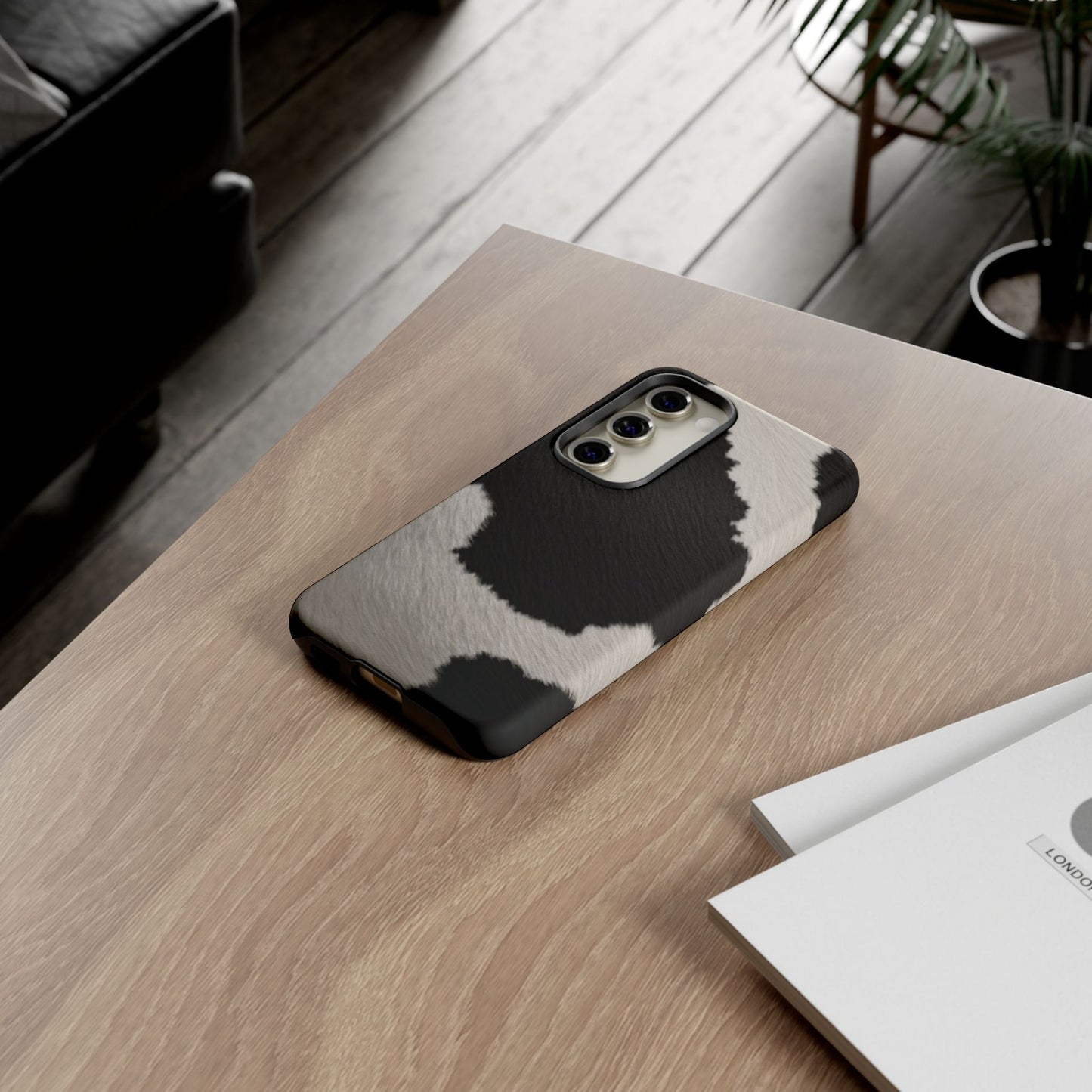 Stylish Cow Print Tough Phone Case