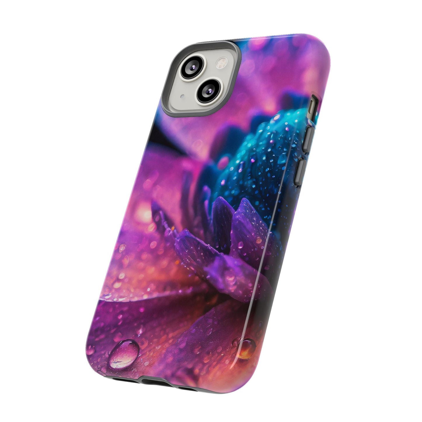 Vibrant Blue And Purple Flower Tough Phone Case