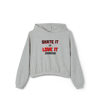 Women’s Cropped Skate it or Love It Hoodie
