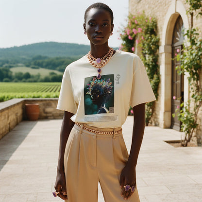 Oya Aziza & Fae Unisex Heavy Cotton Tee