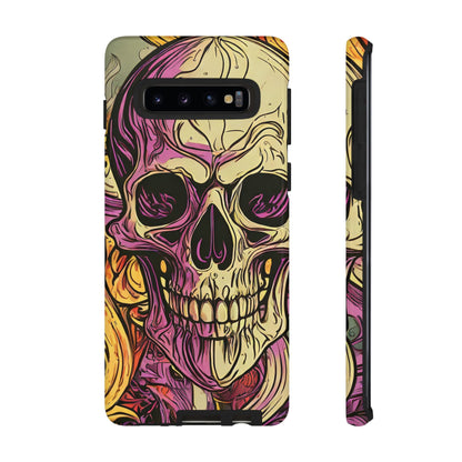 Abstract Purple Skull Tough Phone Case