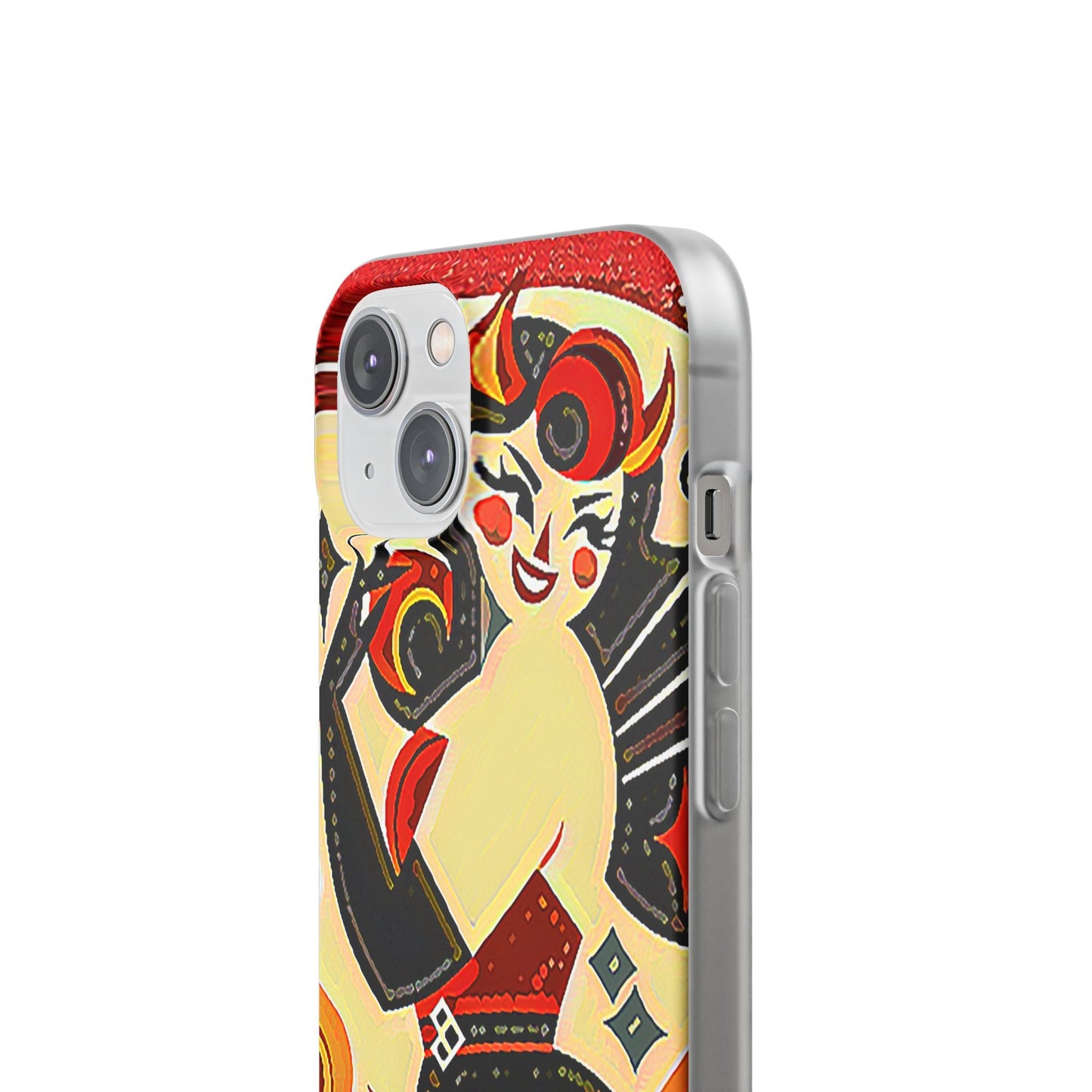 Red & Black Female Devil Flexi Phone Case