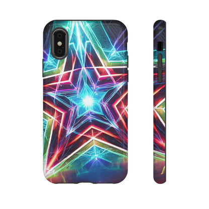 Neon Light Stars Tough Phone Case