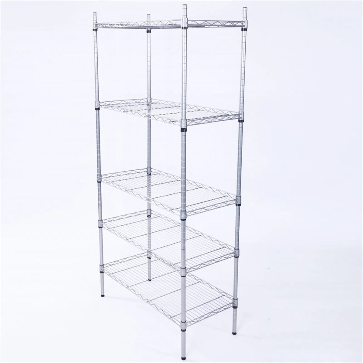 5-Tier Storage Rack with Safety Lip (29" × 13.4" × 59")