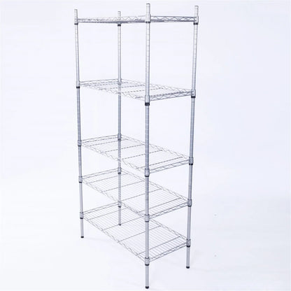 5-Tier Storage Rack with Safety Lip (29" × 13.4" × 59")