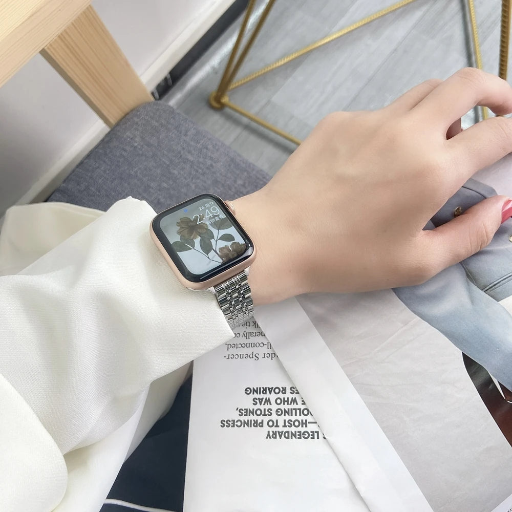 Stainless Steel Apple Bracelet Series 11/10/9/8/7/6/5/4/ SE / Ultra 1/2/3