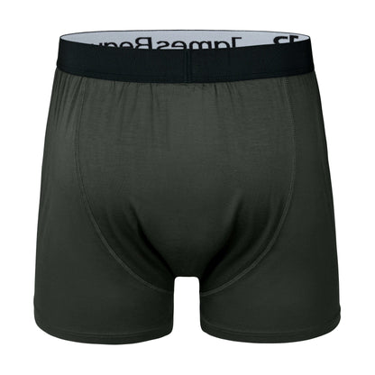 Men's Black 95% Viscose from Bamboo Boxer Shorts
