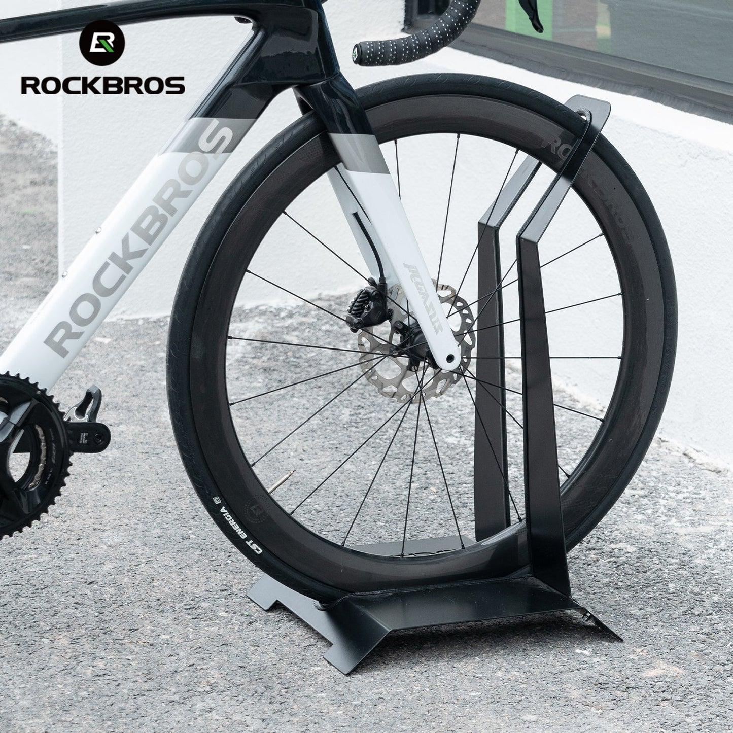 ROCKBROS L-Shaped Carbon Steel Bicycle Stand