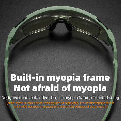 ROCKBROS Photochromic Cycling Glasses Anti-fog UV Protection Mountain Bike Glasses