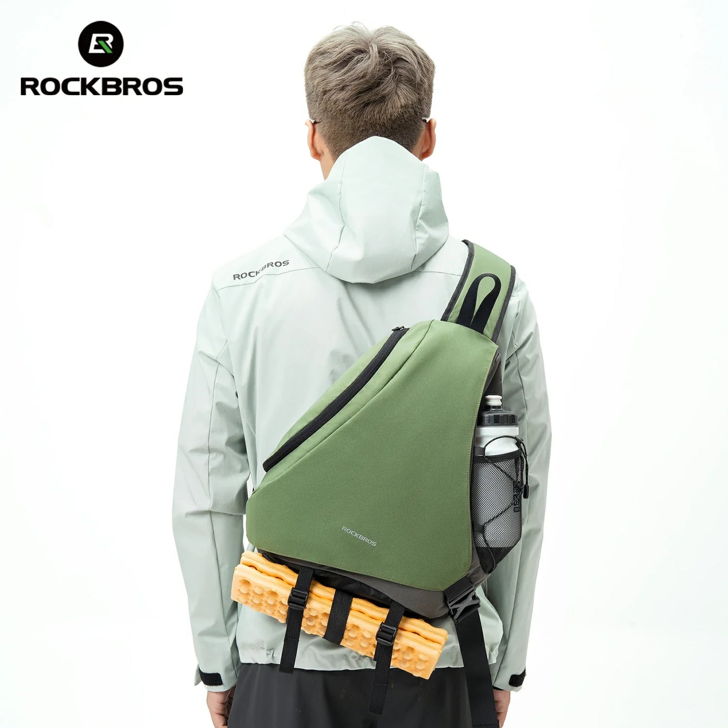 ROCKBROS 11.5L Sling Crossbody Backpack Shoulder Magnetic Buckle Travel Bag