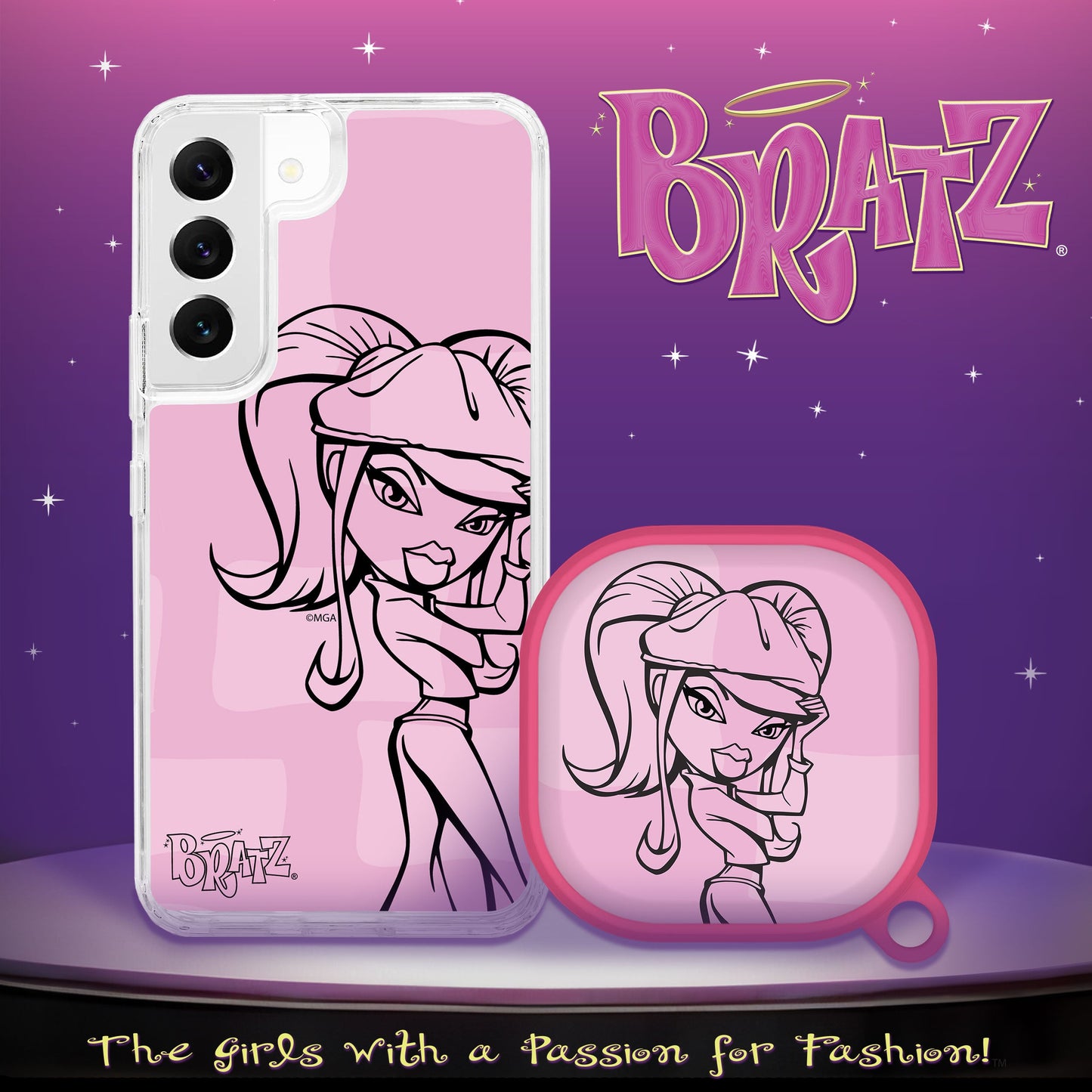 Bratz® Passion For Fashion HD Samsung Galaxy S22 Series and Buds Pro Combo Package