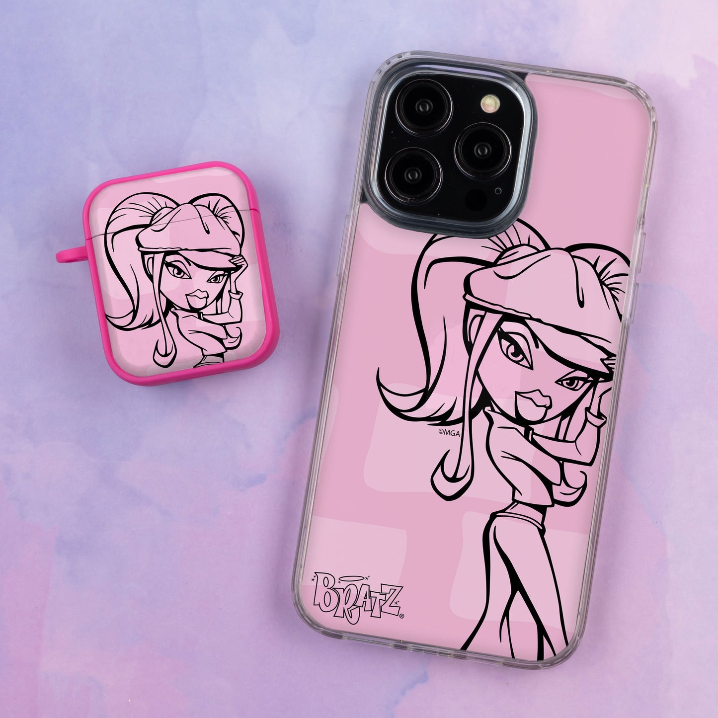 Bratz® Passion For Fashion HD Apple iPhone 12 Mag-Safe Phone Case and AirPods Gen 1 & 2 Combo Package