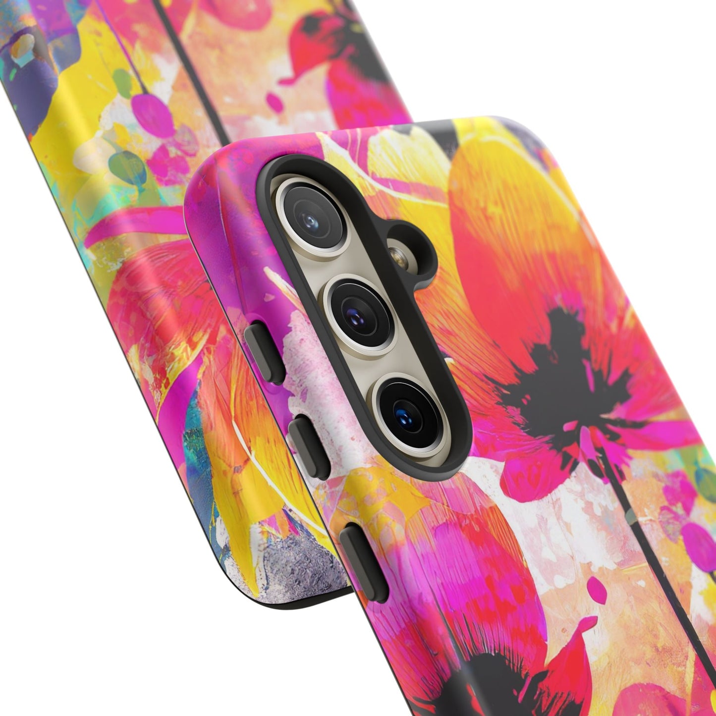 Neon Floral Tough Phone Case