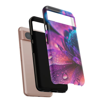 Vibrant Blue And Purple Flower Tough Phone Case