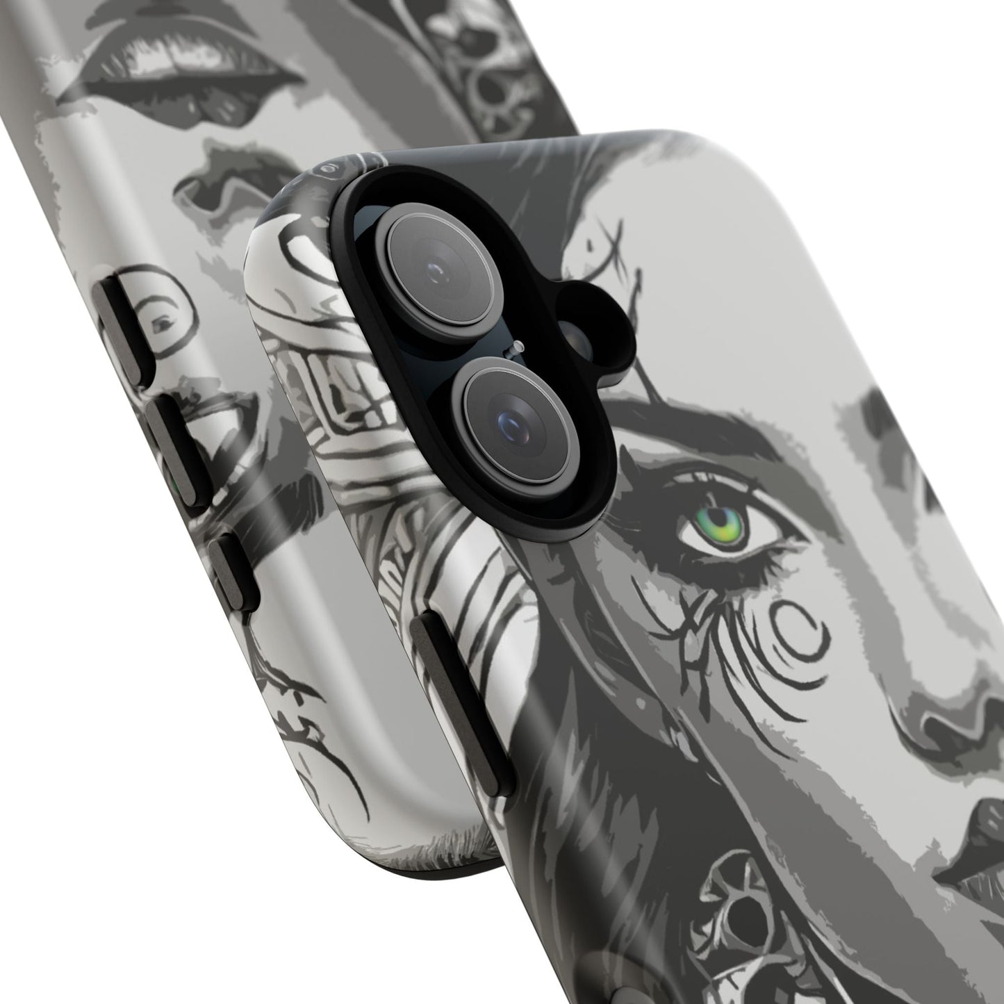 Green Eyed Devilish Beauty Tough Phone Case