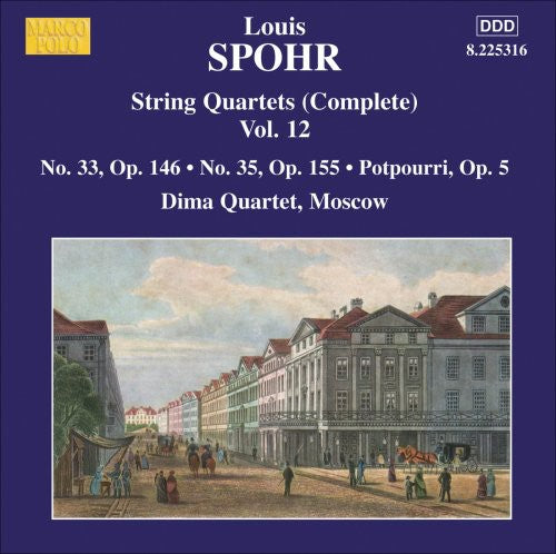 Moscow Dima Quartet - String Quartets 12 Nos. 33 & 35 Music CD