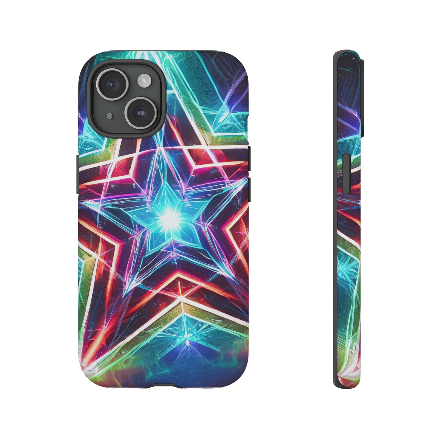 Neon Light Stars Tough Phone Case