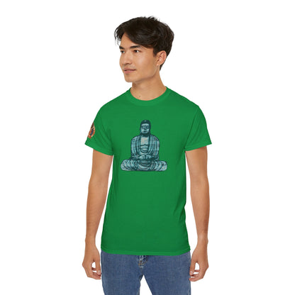 Fine Art Buddha Chalk Drawing Print Unisex Ultra Cotton Tee
