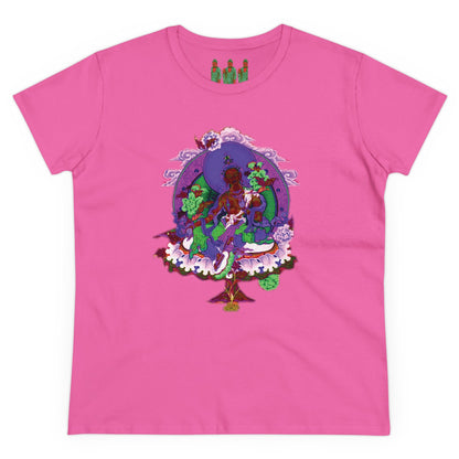 Buddha Pastel Sketch Women's Cotton Tee