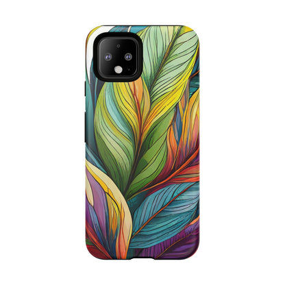 Vibrant Tropical Leaf Tough Phone Case
