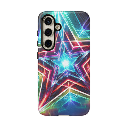 Neon Light Stars Tough Phone Case