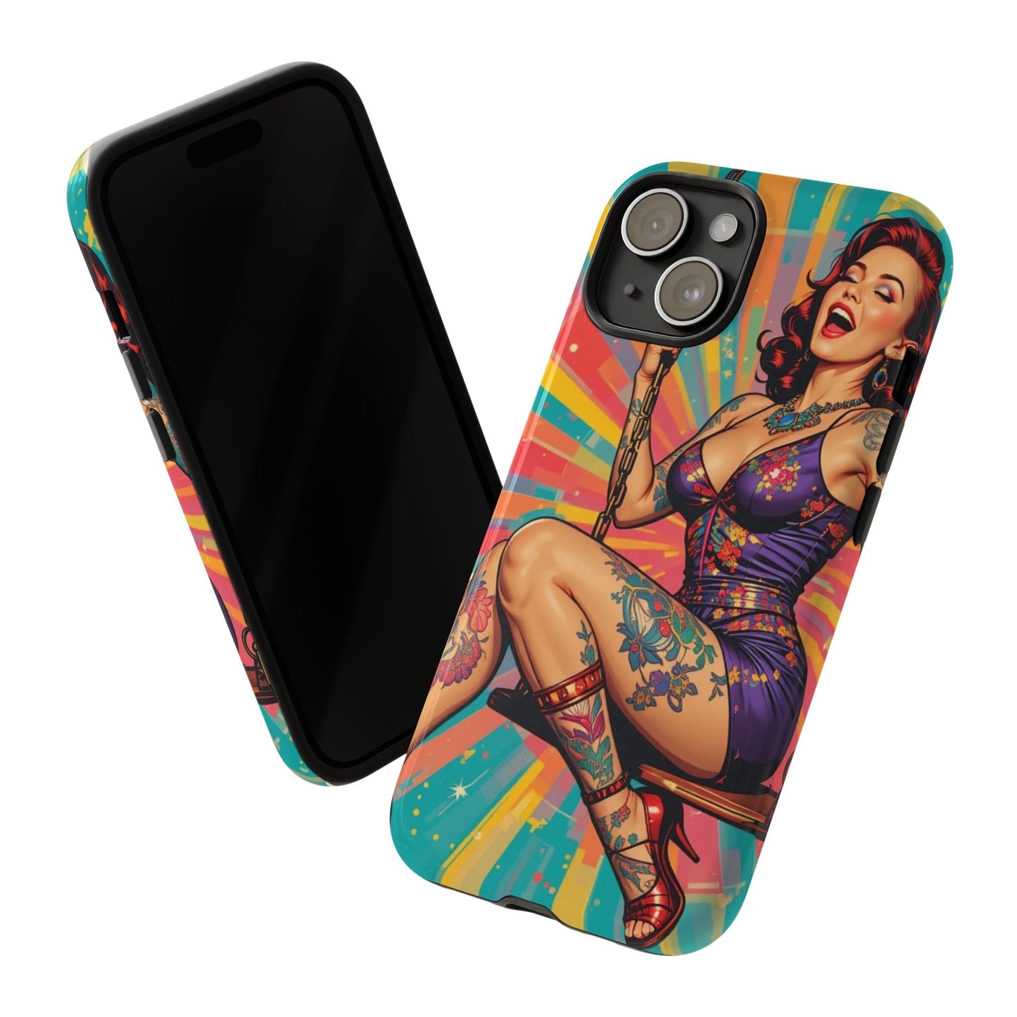 Bold Retro Pin-Up Tough Phone Case