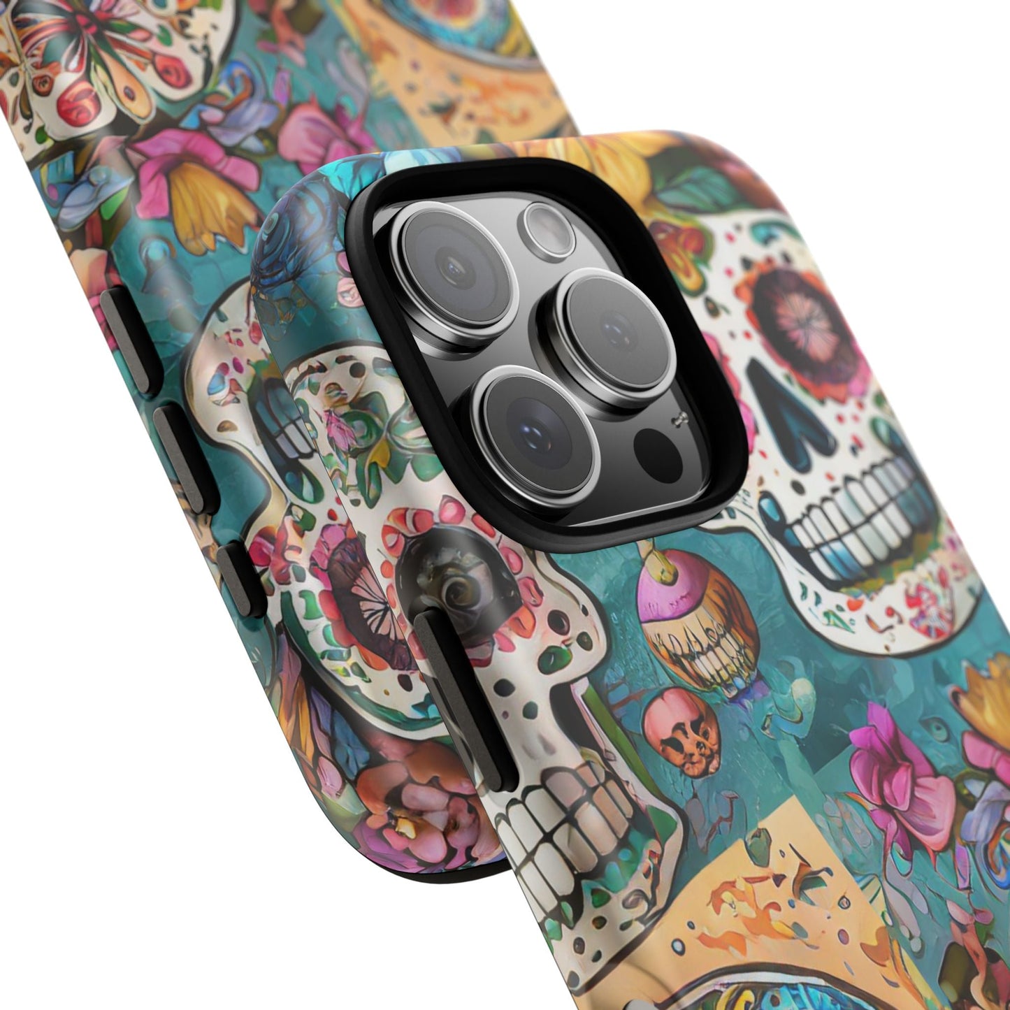 Vibrant Sugar Skull Tough Phone Case