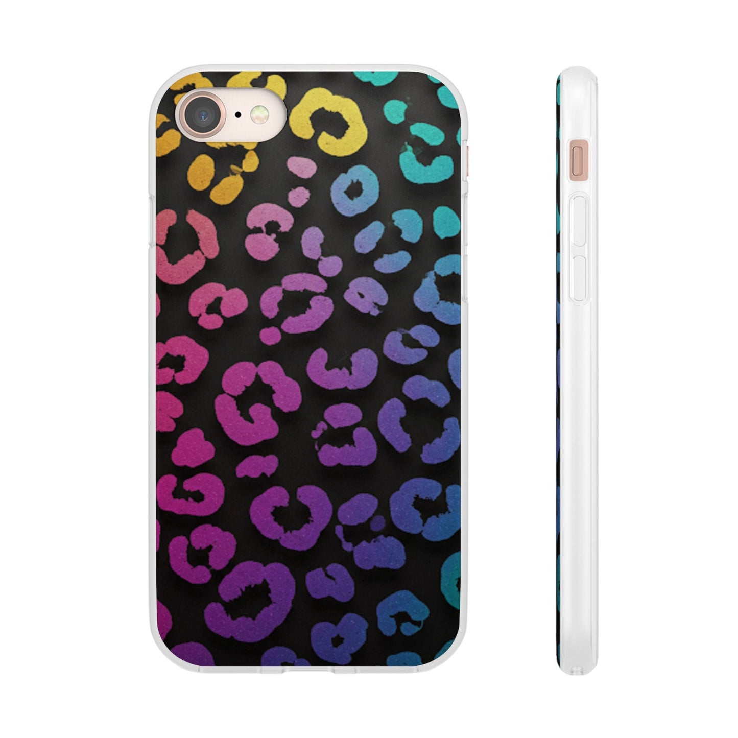 Vibrant Leopard Print Flexi Phone Case