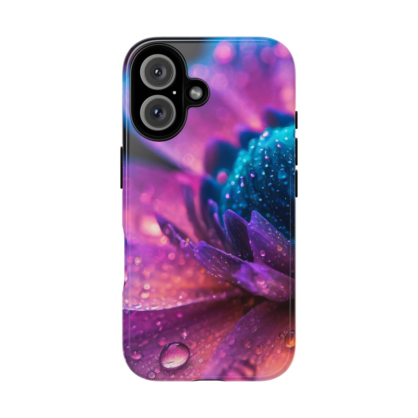 Vibrant Blue And Purple Flower Tough Phone Case