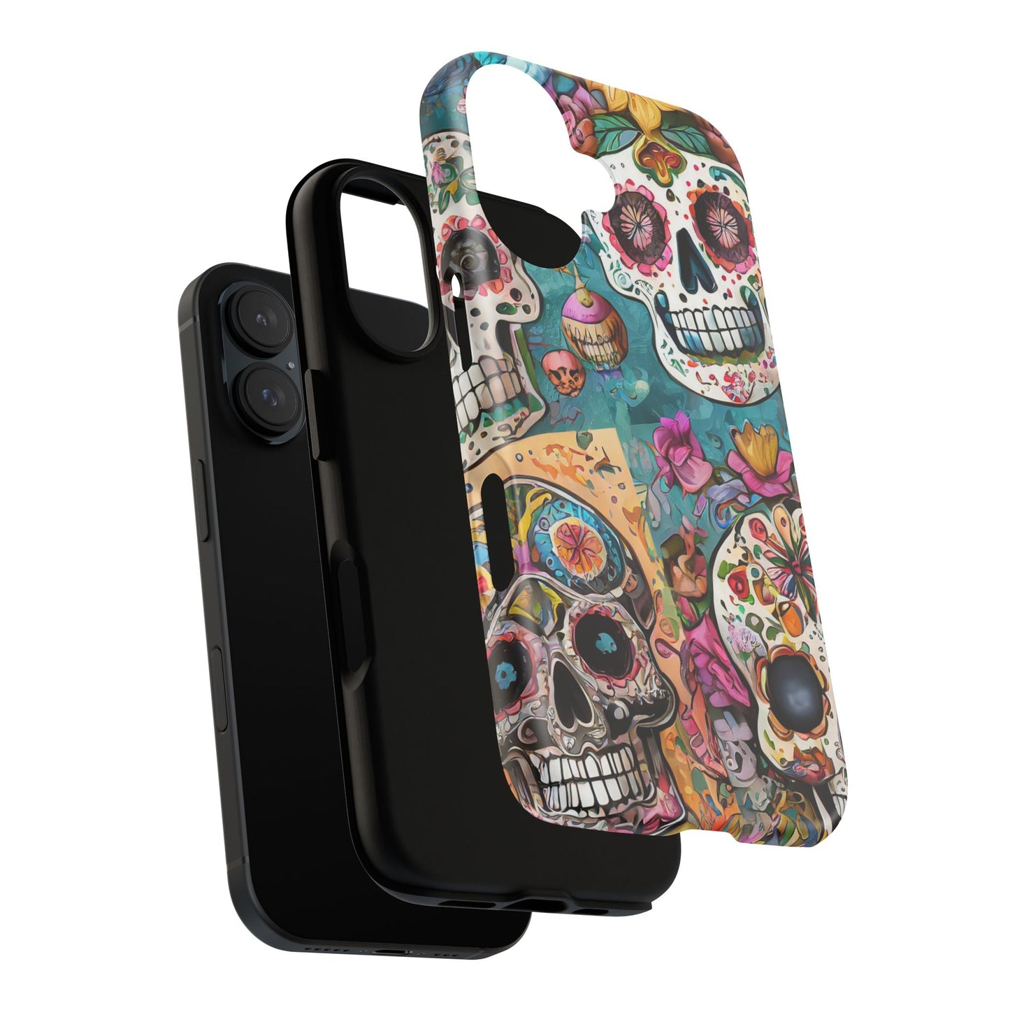 Vibrant Sugar Skull Tough Phone Case