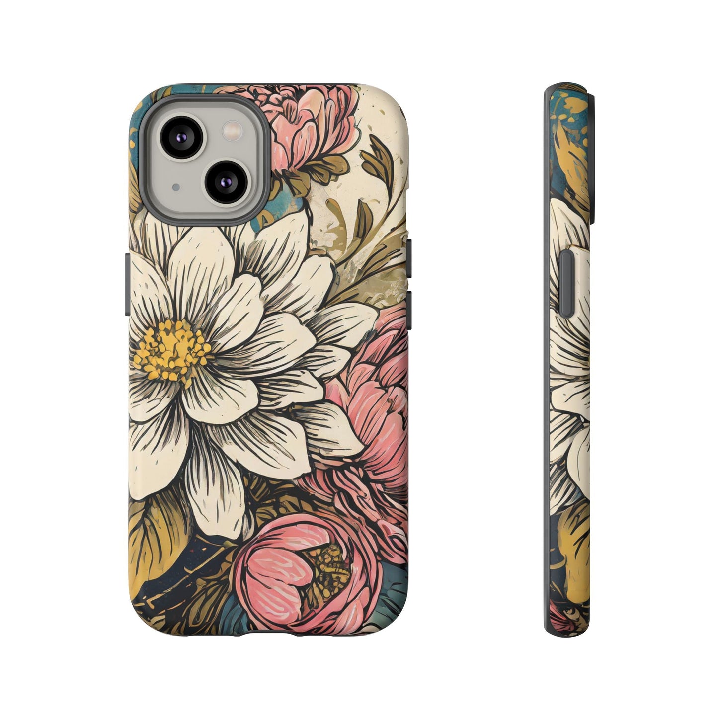 Beautiful White Floral Tough Case