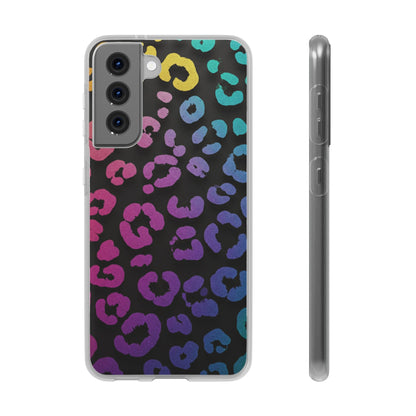 Vibrant Leopard Print Flexi Phone Case