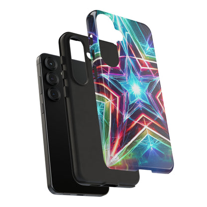 Neon Light Stars Tough Phone Case