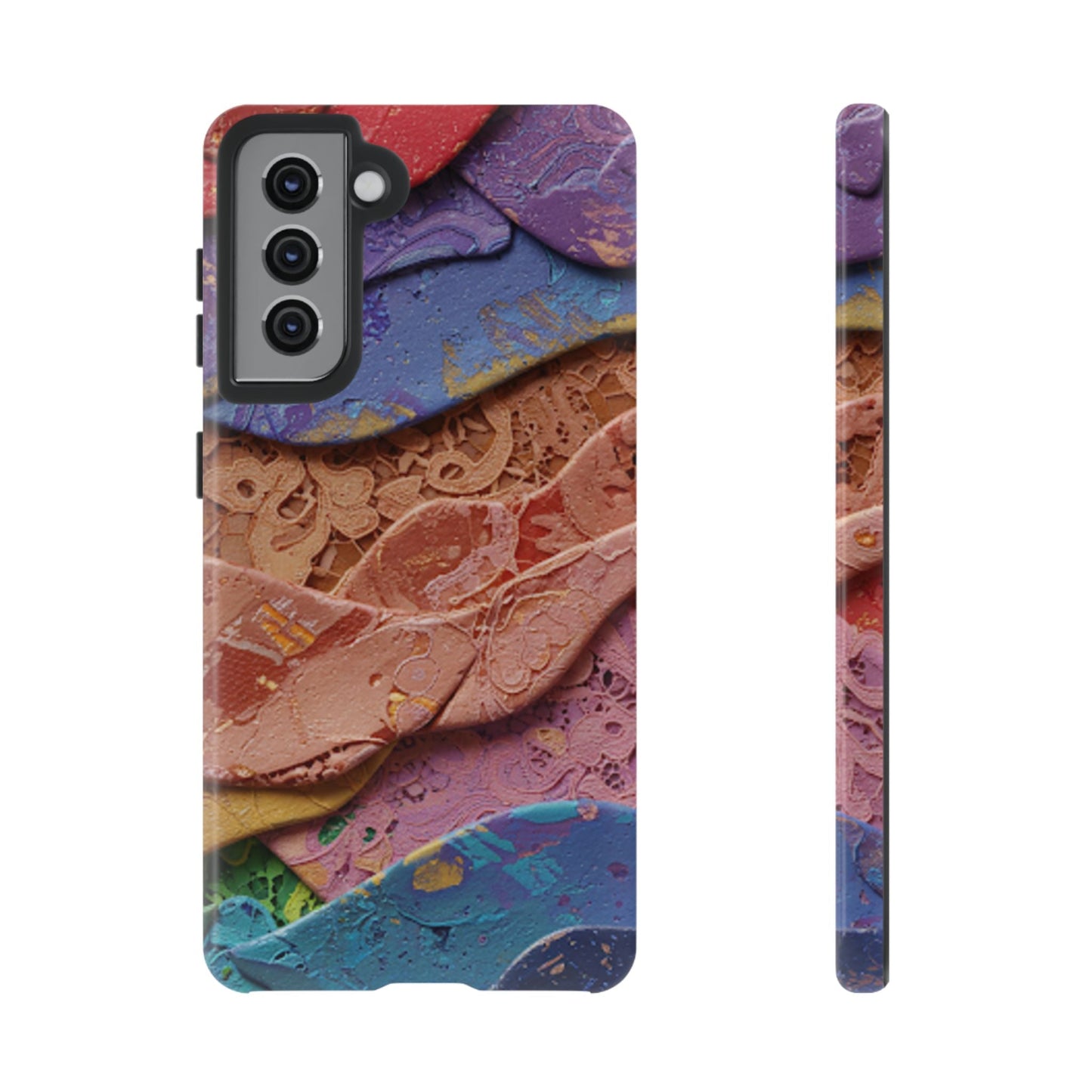 Abstract Painted Lace Tough Phone Case