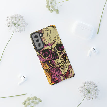 Abstract Purple Skull Tough Phone Case