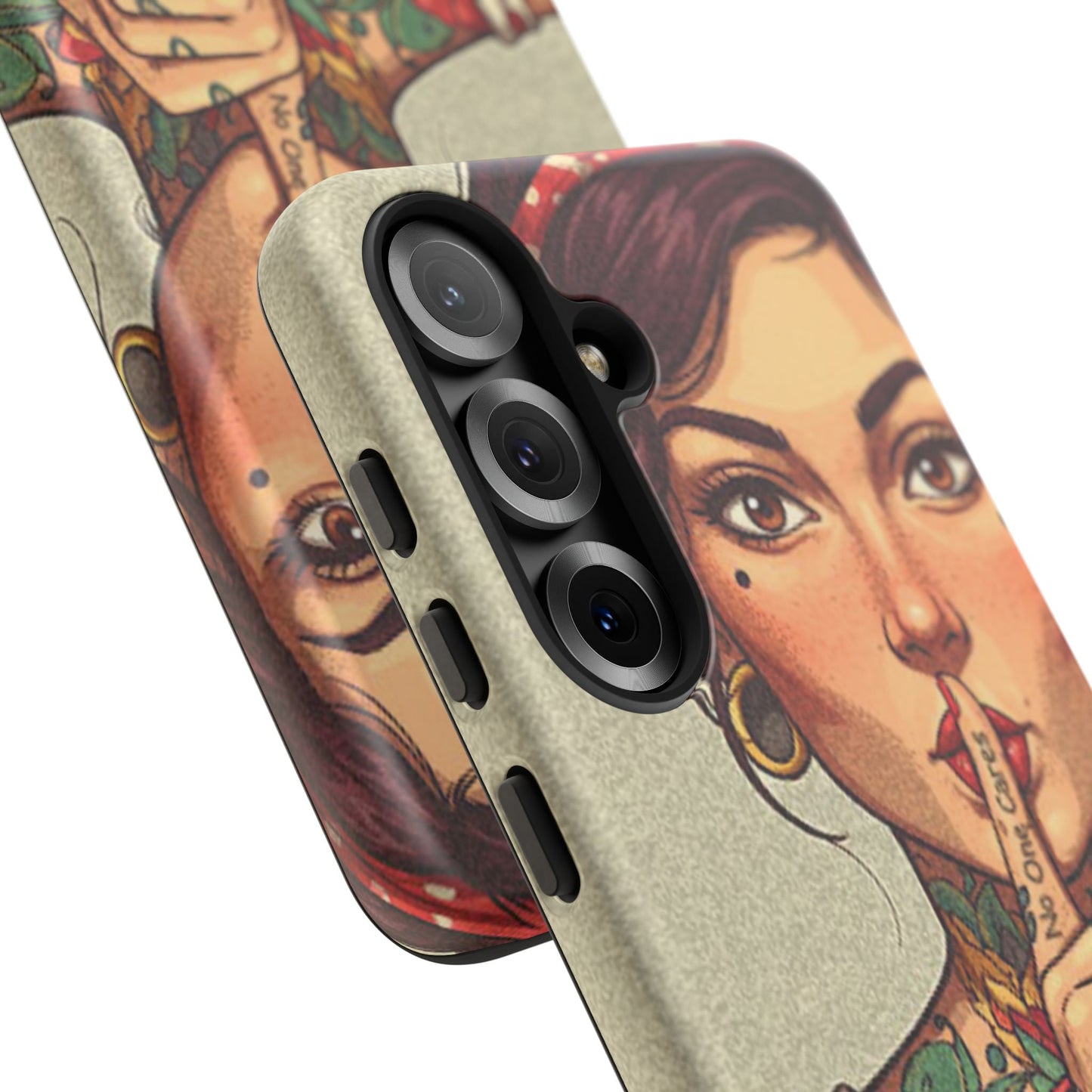 Shh No One Cares Tough Phone Case