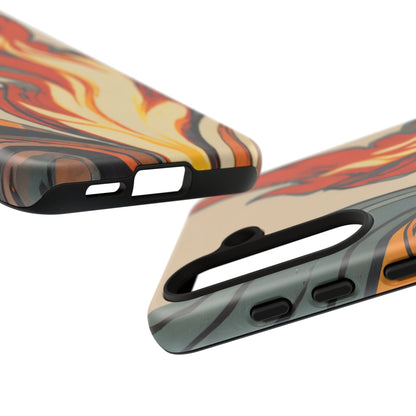 Artistic Flames Abstract Tough Phone Case
