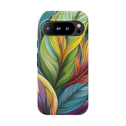 Vibrant Tropical Leaf Tough Phone Case