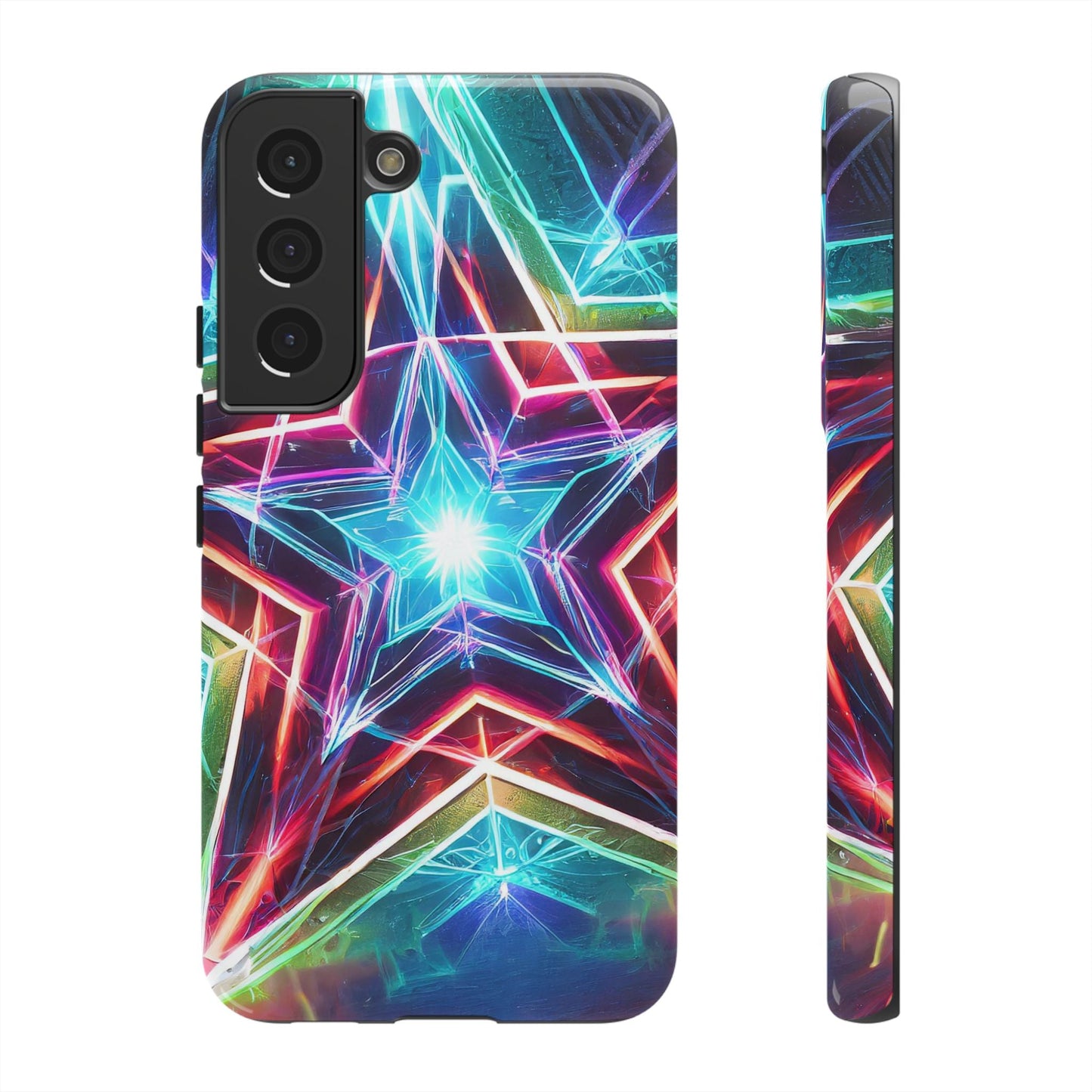 Neon Light Stars Tough Phone Case