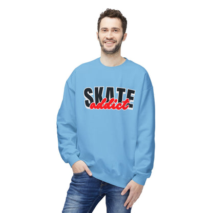 Skate Addict Unisex Fleece Crewneck Sweatshirt
