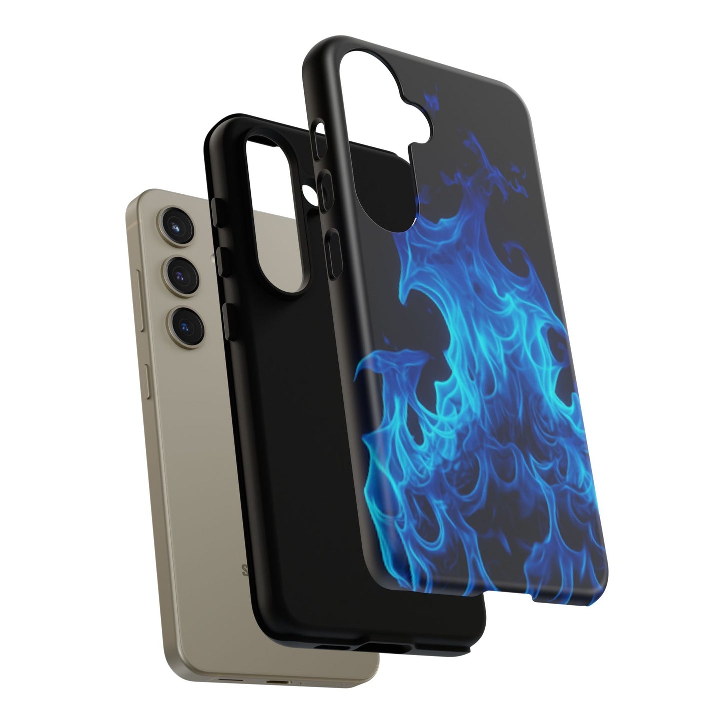 Blue Flames Tough  Phone Case