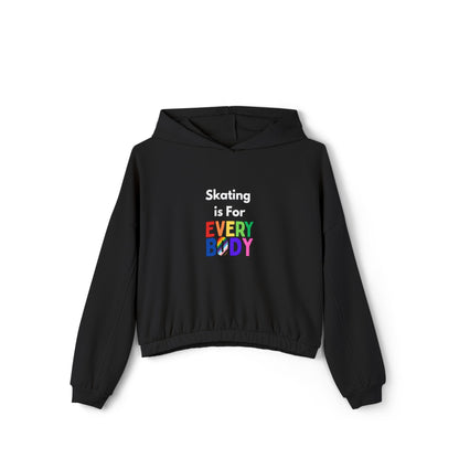 Women’s Cropped Skating is For Everybody Hoodie