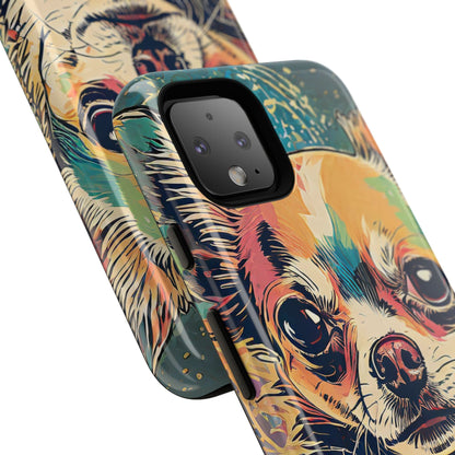 Abstract Chihuahua Tough Phone Cases