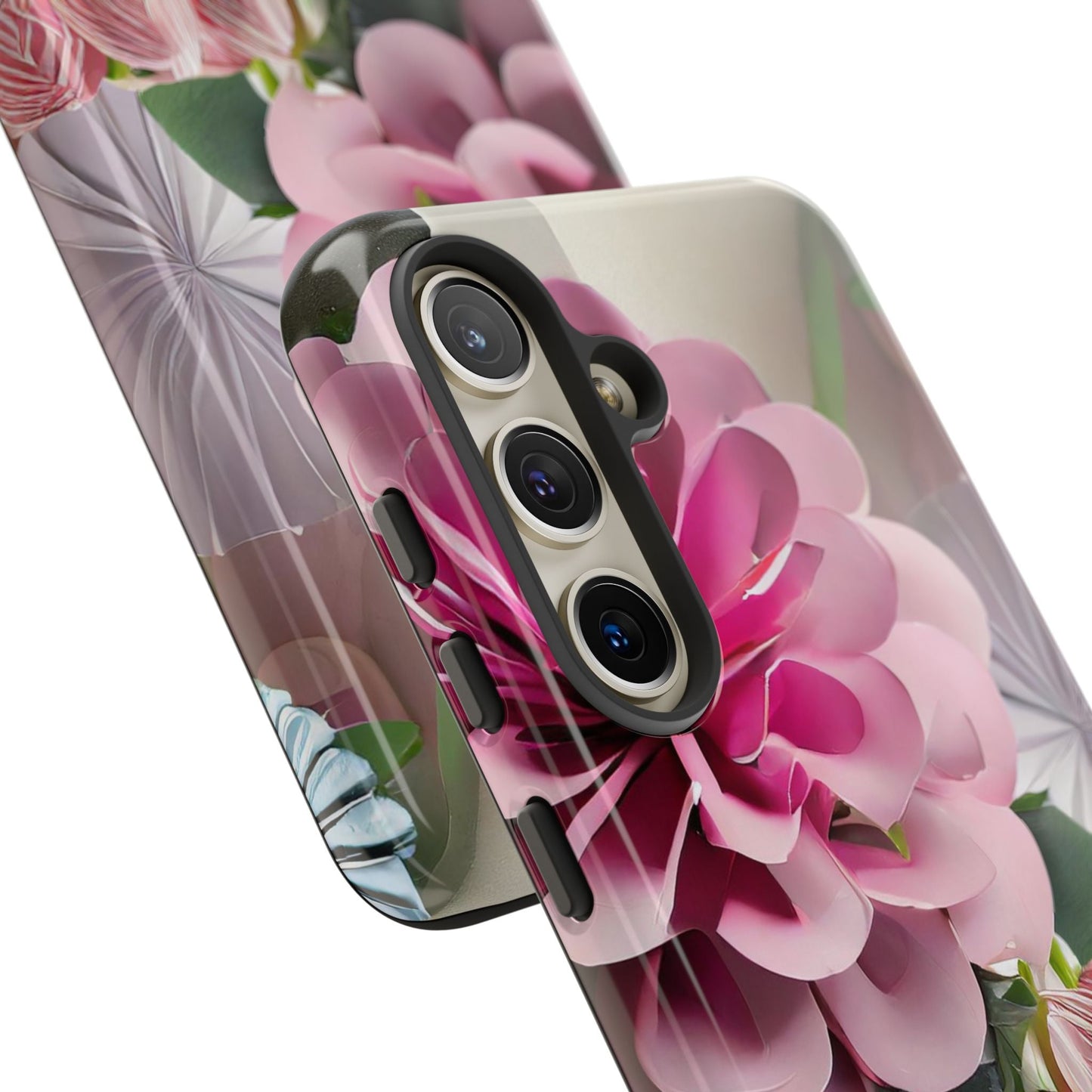 Elegant Paper Flowers Tough Phone Case