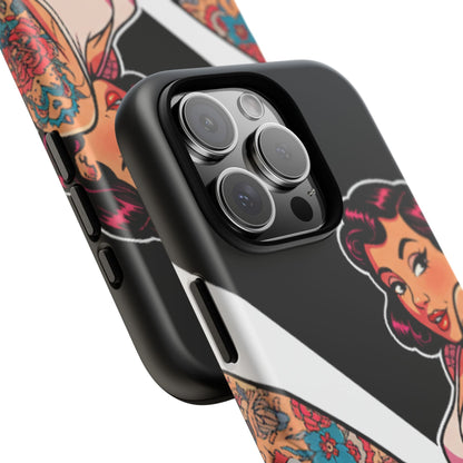 Vintage Tattoo Beauty Tough Phone Case