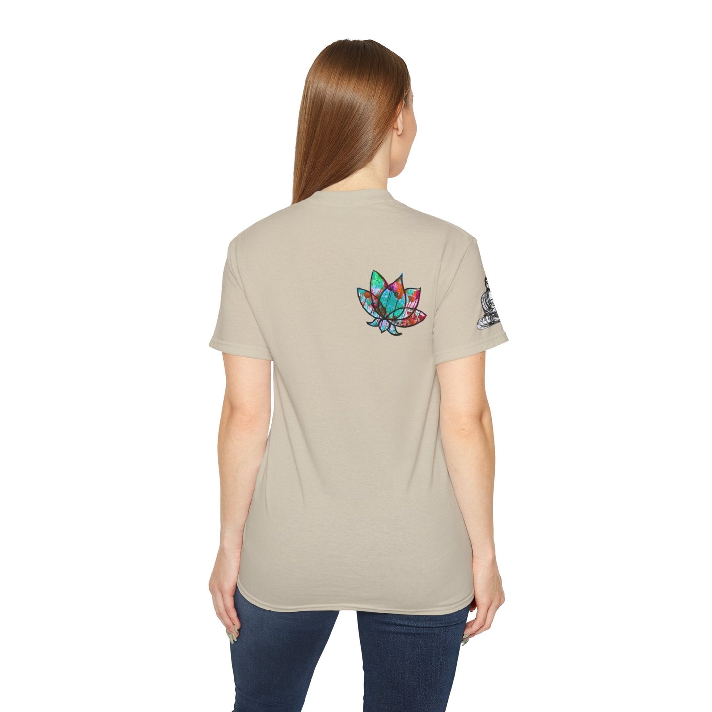 Fine Art Buddha Oil Paint Print Unisex Ultra Cotton Tee